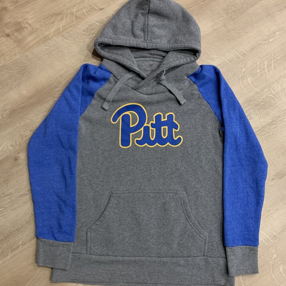 Fanatics University of Pittsburgh Pitt Panthers Women’s Small S Hoodie Blue Grey